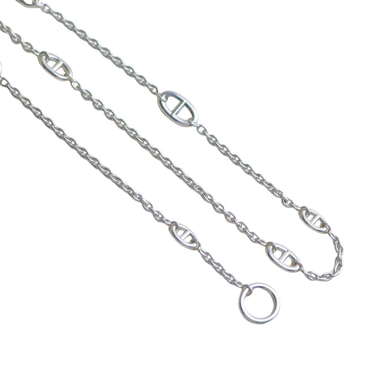 Hermès Farandole Collana lunga in argento sterling 120 in vendita 1