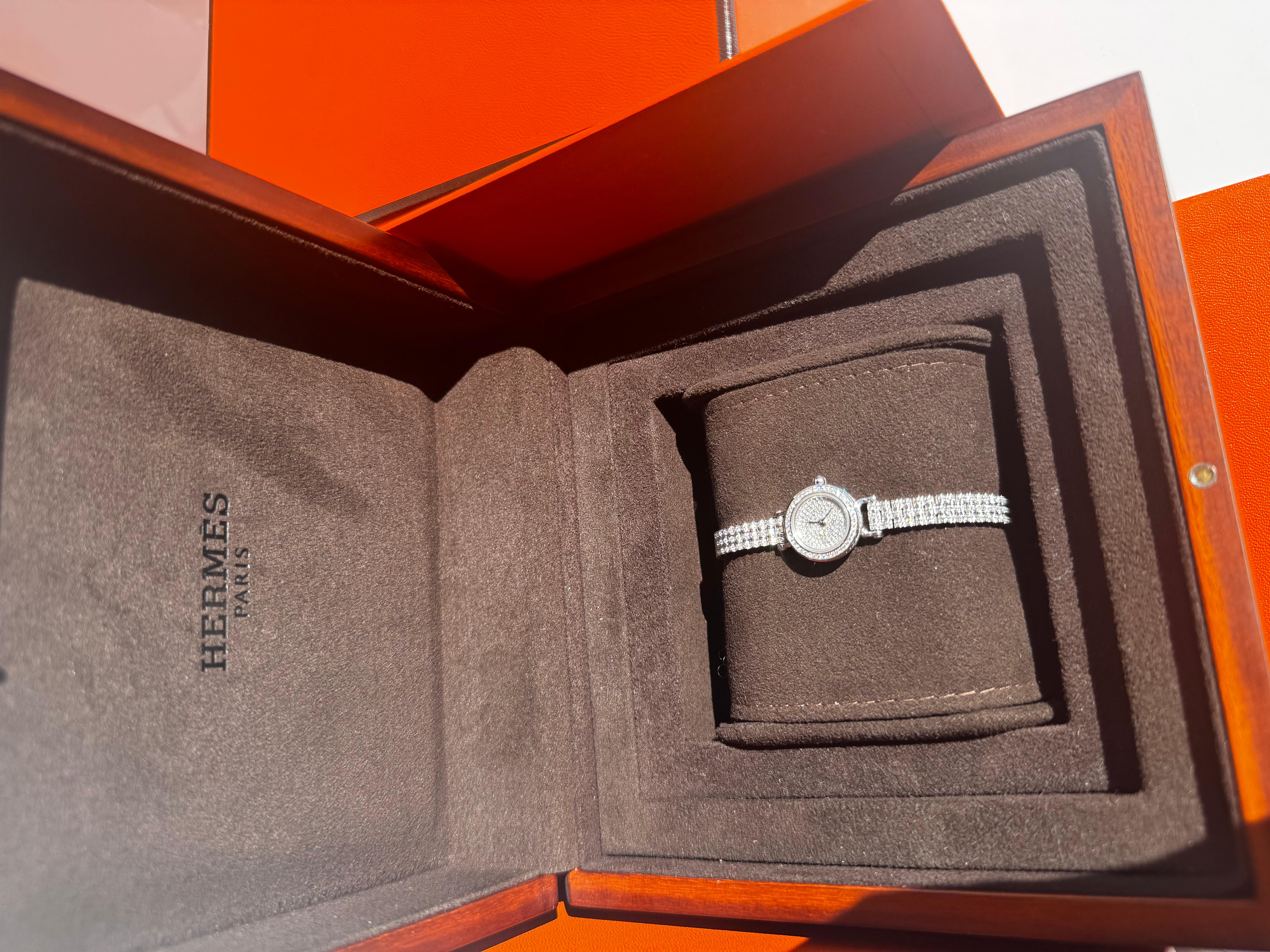 hermes diamond watch