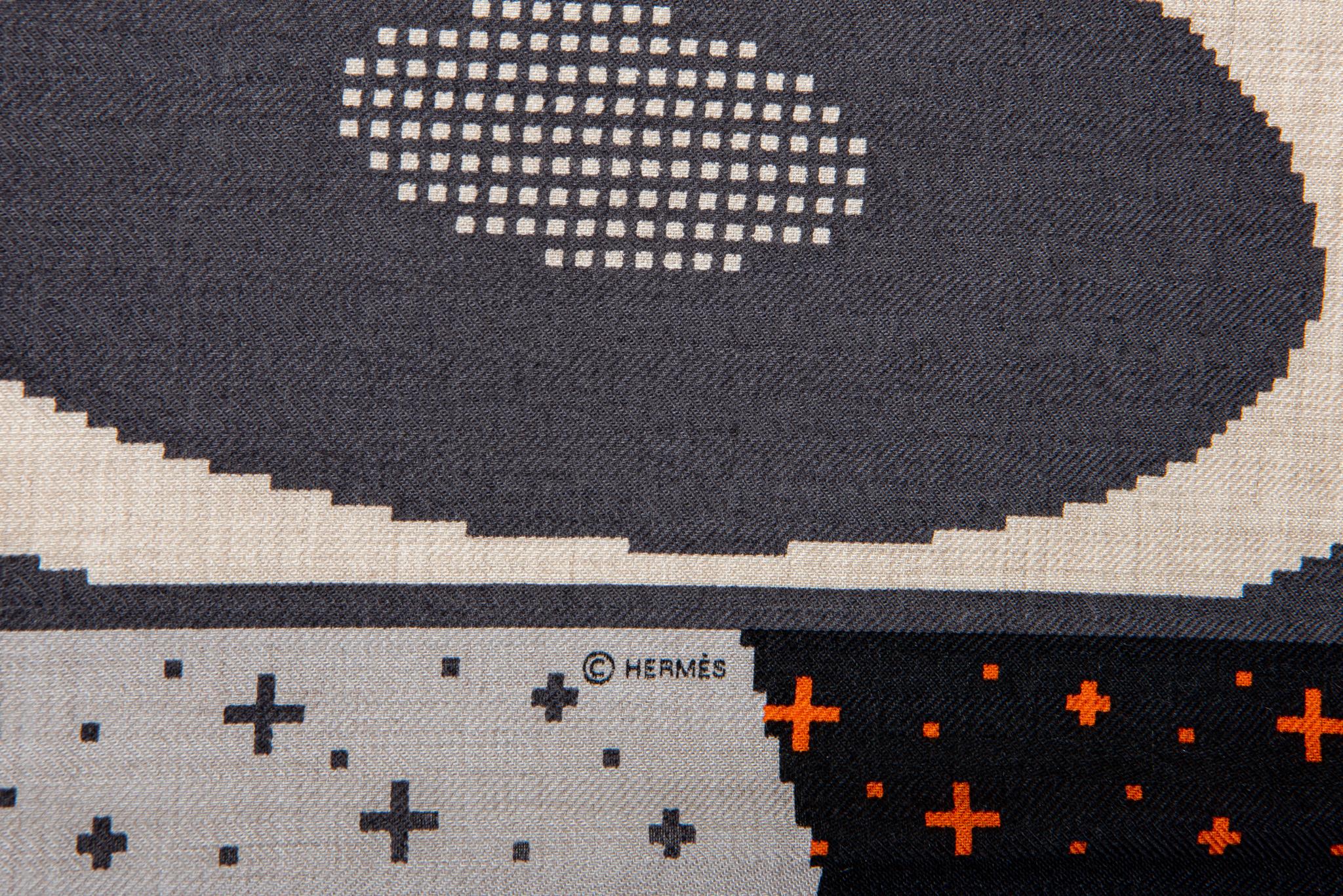 Hermès Faubourg Party Cashmere Scarf For Sale 2