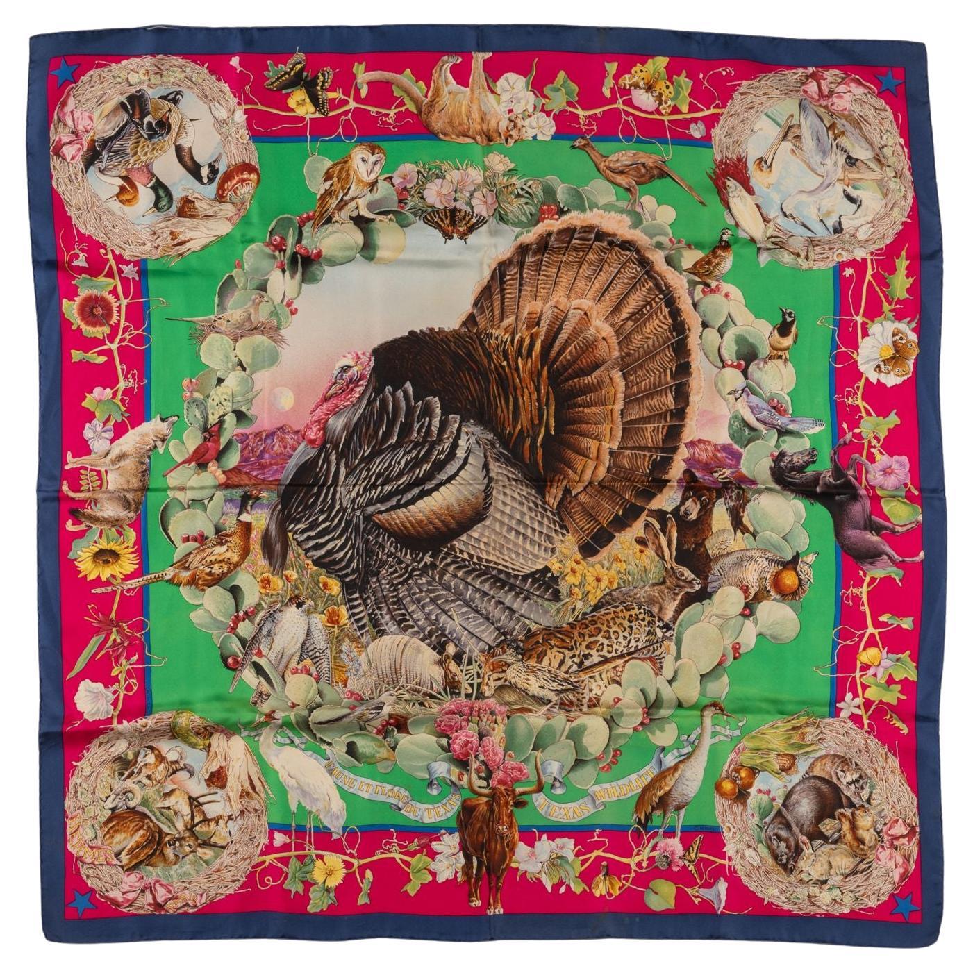 Sciarpa "Faune et Flore du Texas" di Hermès