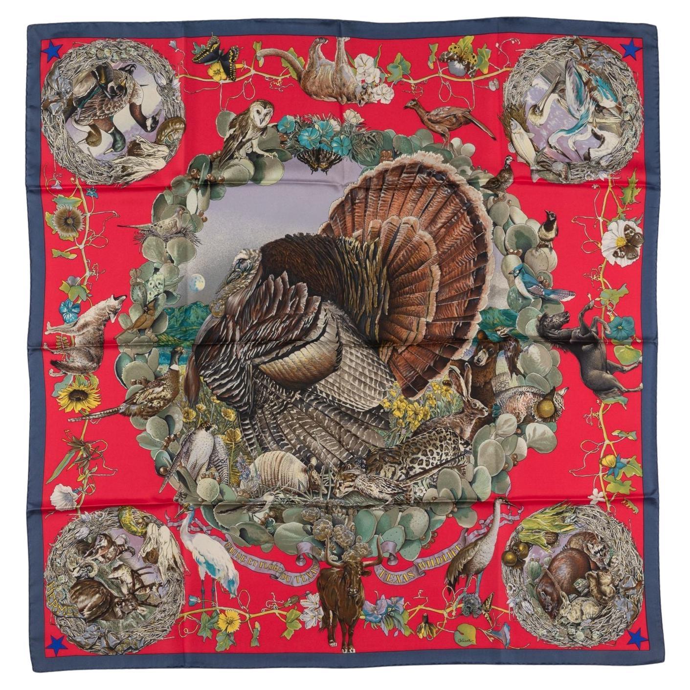 Pañuelo Hermès "Faune et Flore du Texas
