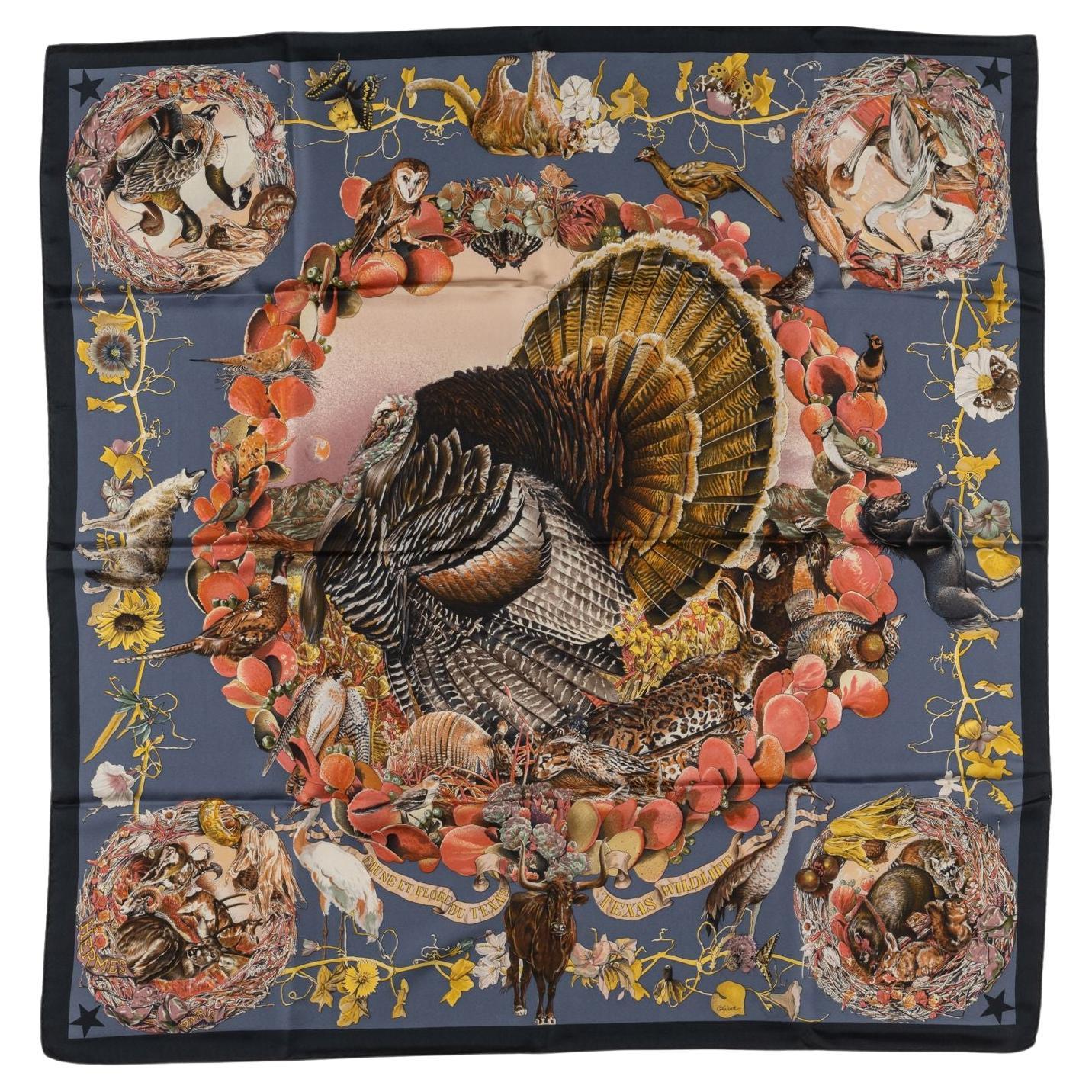Sciarpa "Faune et Flore du Texas" di Hermès