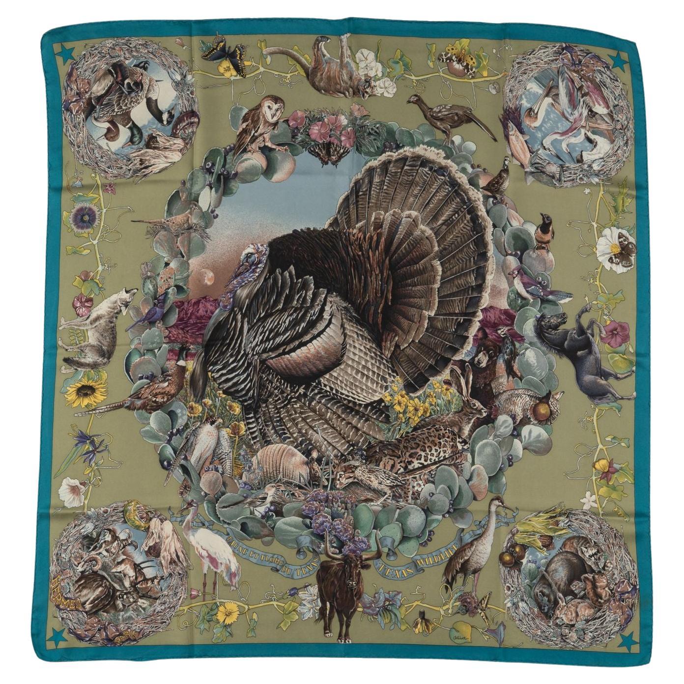 Sciarpa "Faune et Flore du Texas" di Hermès
