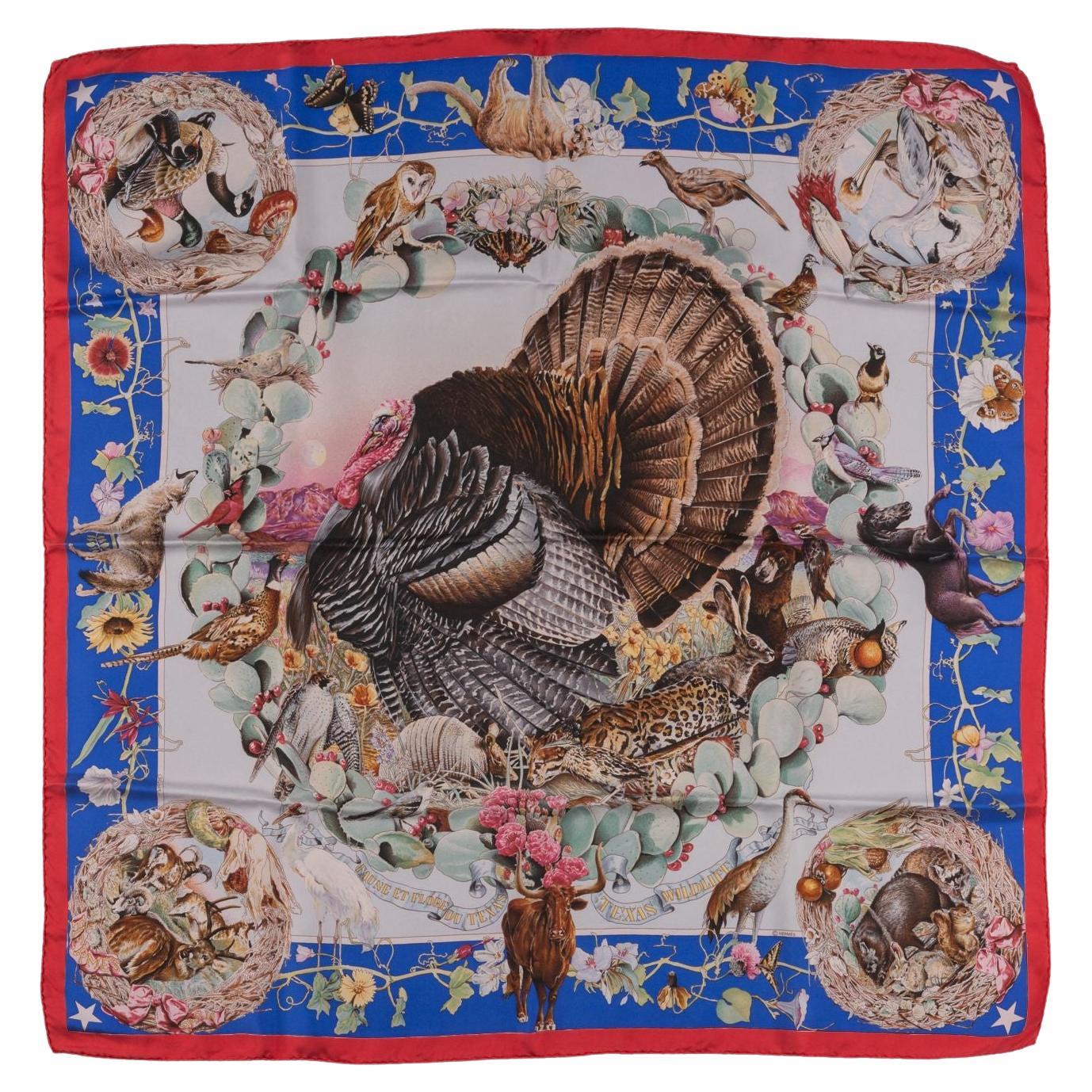 Sciarpa "Faune et Flore du Texas" di Hermès