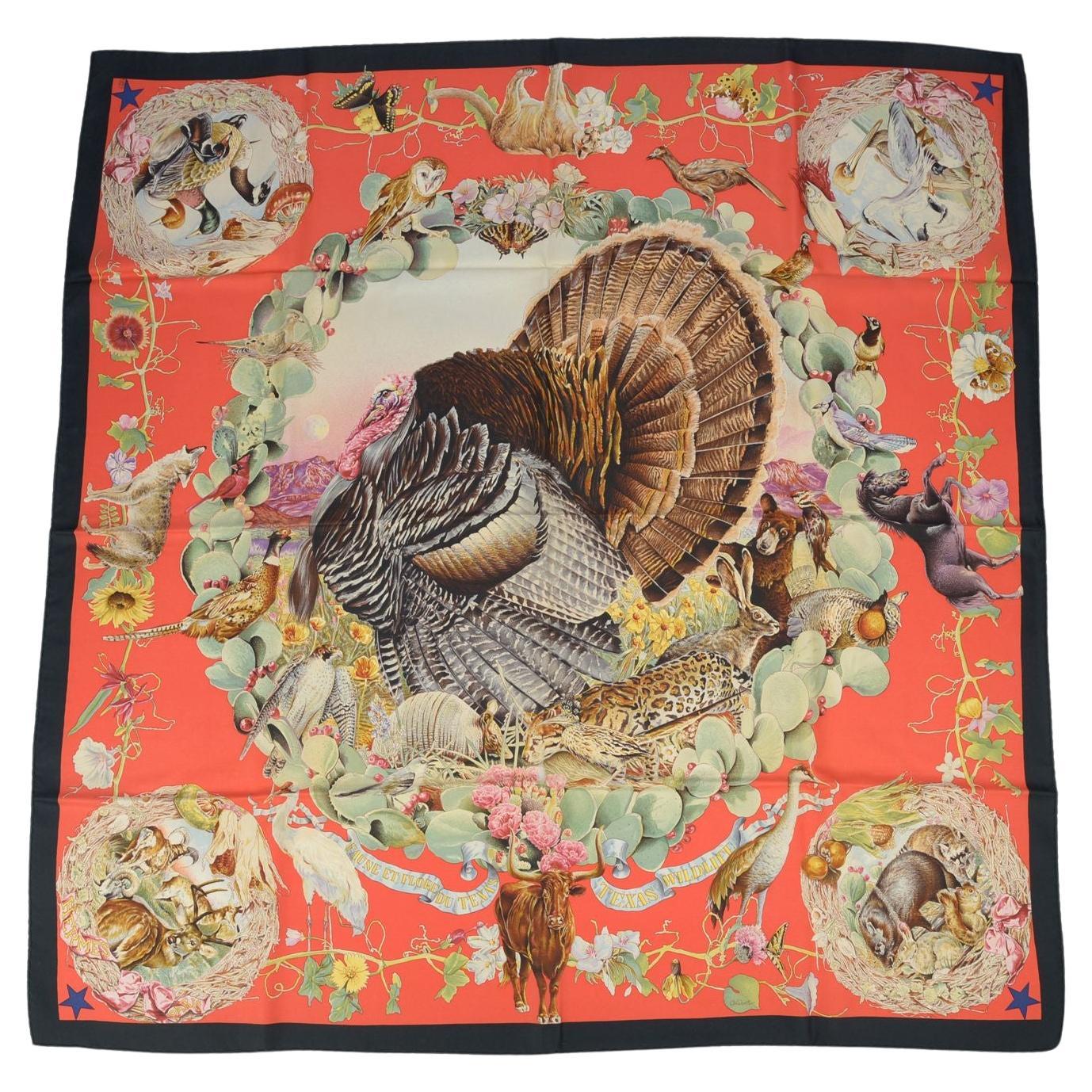 Sciarpa "Faune et Flore du Texas" di Hermès