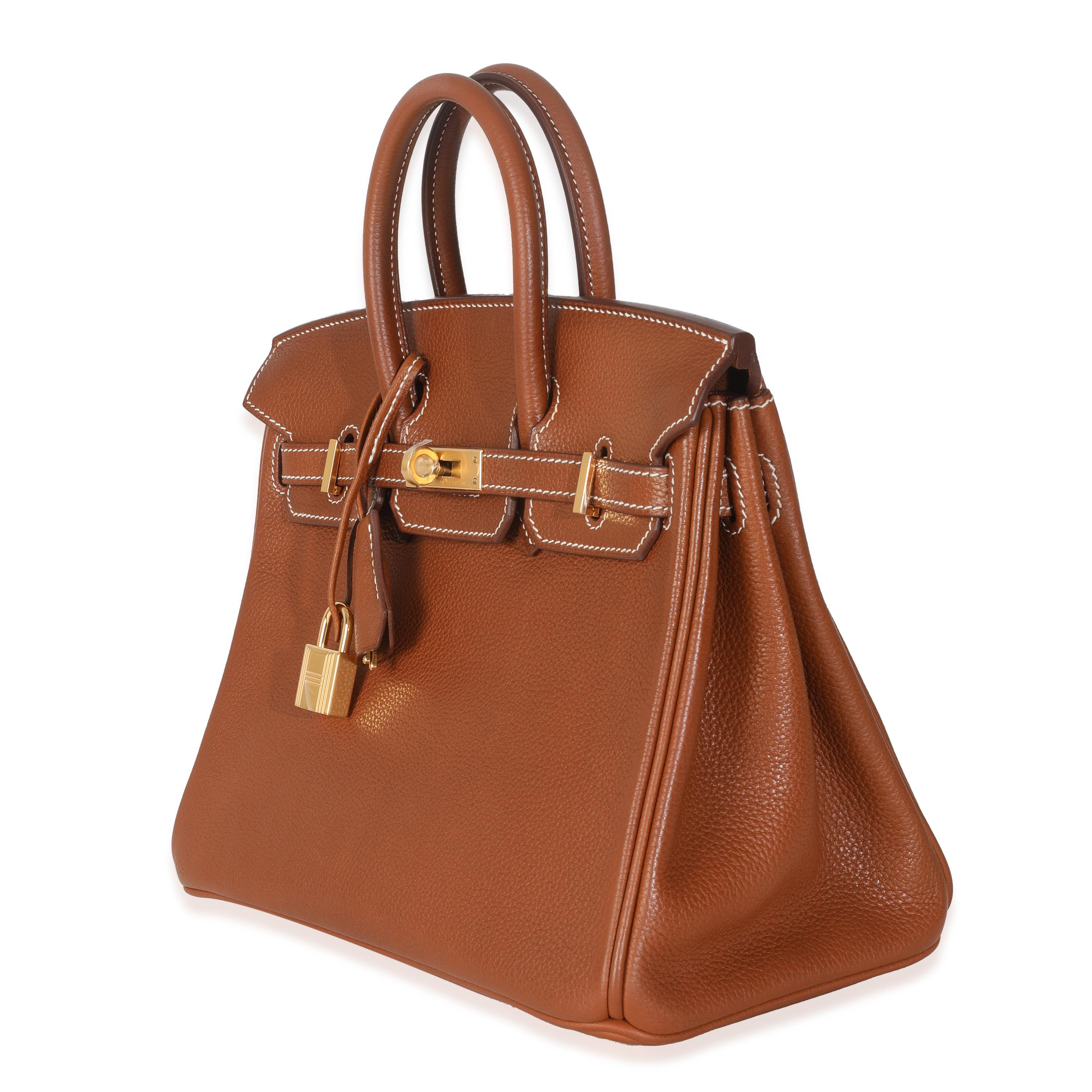 Hermès Fauve Barenia Birkin 25 GHW (Braun) im Angebot