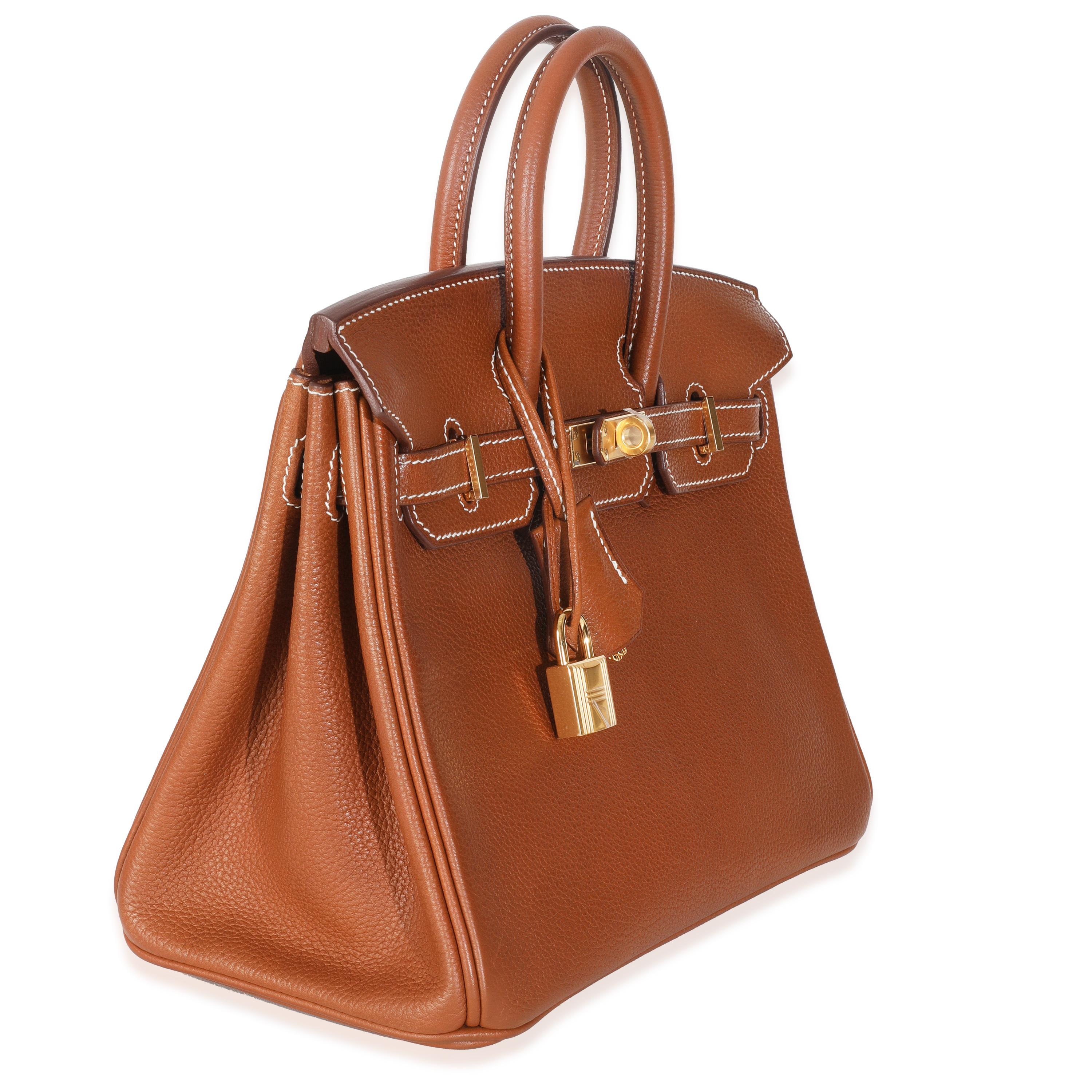 Hermès Fauve Barenia Birkin 25 GHW im Zustand „Neu“ im Angebot in New York, NY