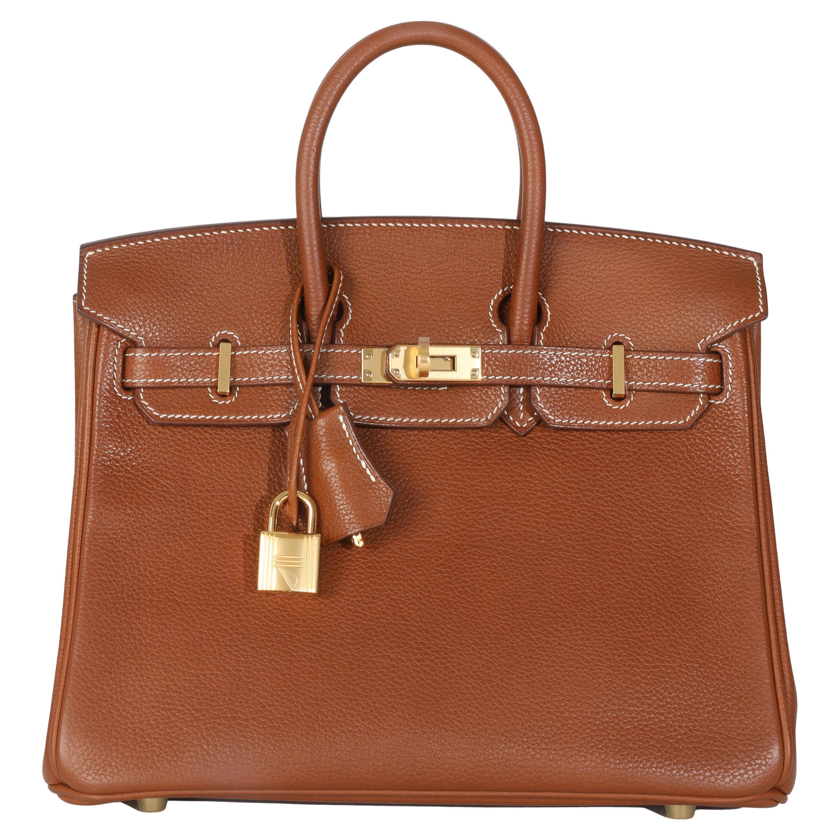 Hermès Fauve Barenia Birkin 25 GHW im Angebot