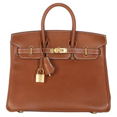 Hermès Fauve Barenia Birkin 25 GHW