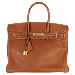 Hermès Fauve Barenia Birkin 35 GHW