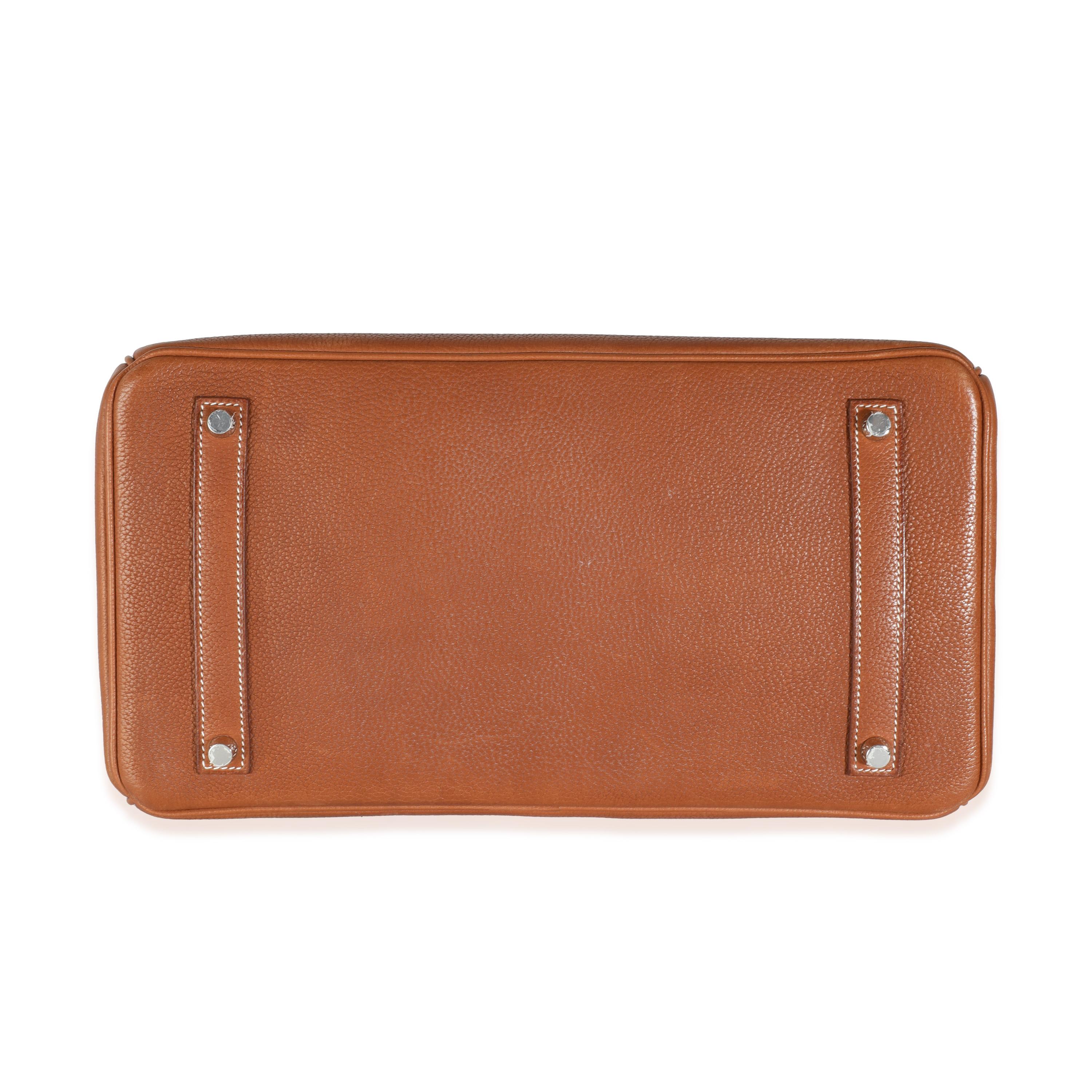Titolo dell'annuncio: Hermès Fauve Barenia Faubourg Birkin 35 PHW
SKU: Z143910
Condizioni: Usato 
Descrizione delle condizioni: L'inafferrabile borsa Birkin di Hermès è stata disegnata dopo che l'allora direttore artistico, Jean-Louis Dumas, era