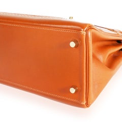 Hermès Fauve Barenia Ghillies Retourne Kelly 32 GHW