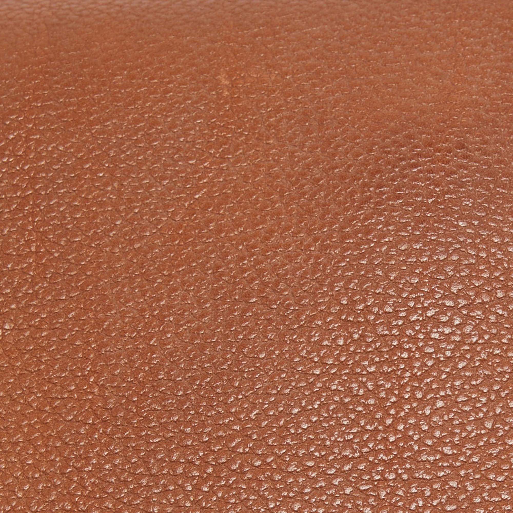 Hermes Fauve/Chevre Pink Barenia Leather Saut Bag For Sale 1