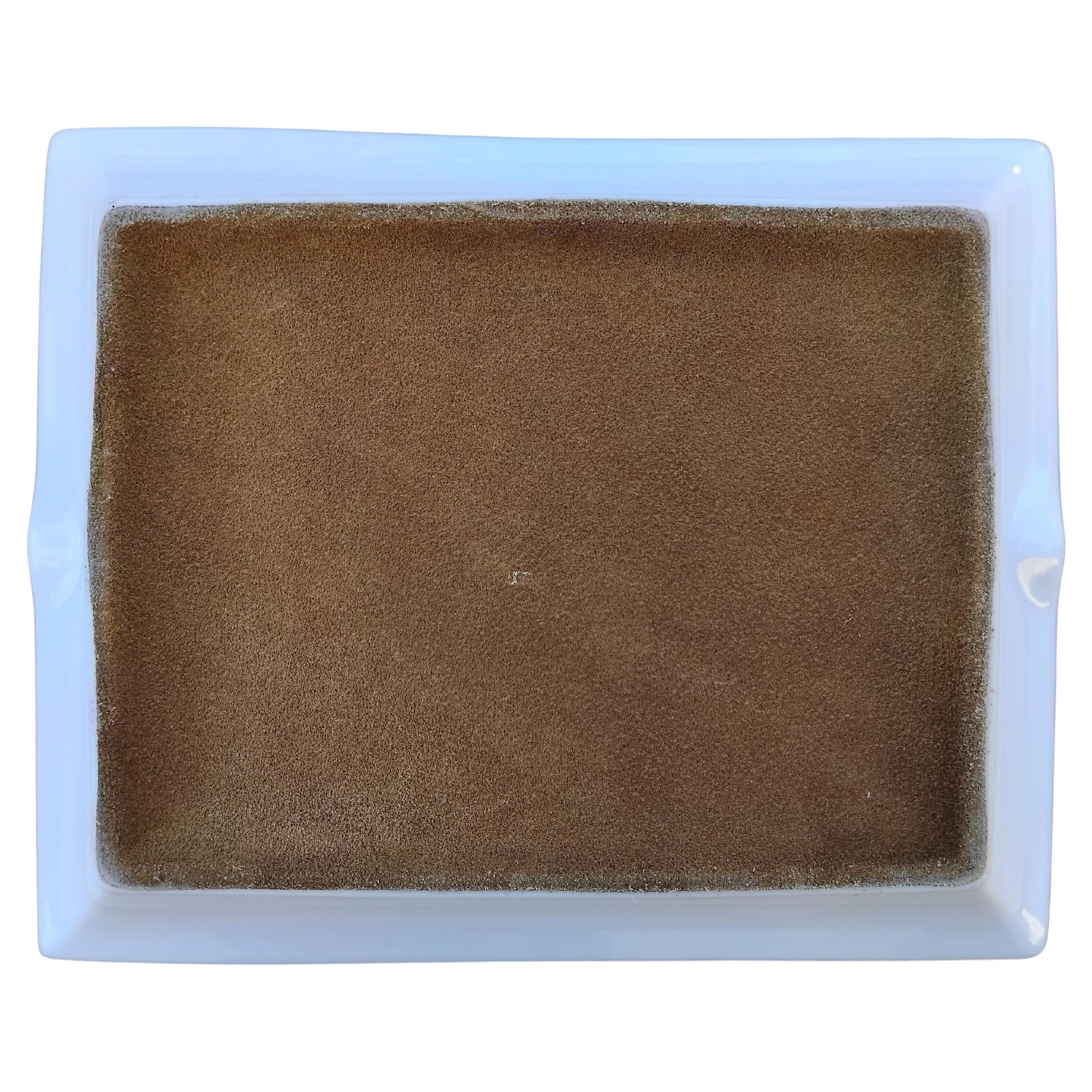 Hermès Federn Aschenbecher Wechseltablett Porzellan Gold im Angebot 9