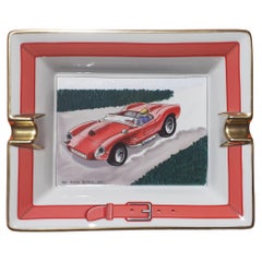 Hermès Ferrari 250 Testa Rossa 1957 Cigar Ashtray Porcelain Gold