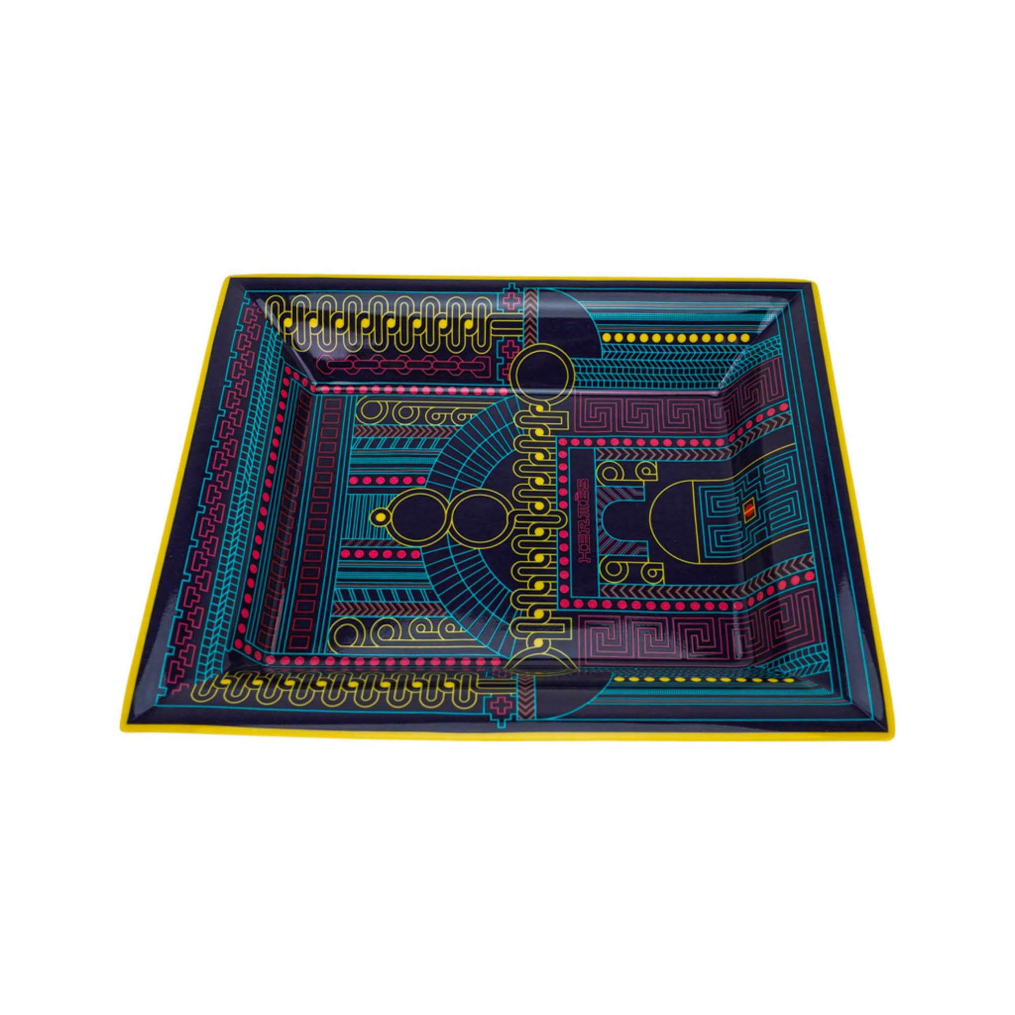 Hermes Fete au Faubourg Change Tray Marine Porcelain In New Condition In Miami, FL