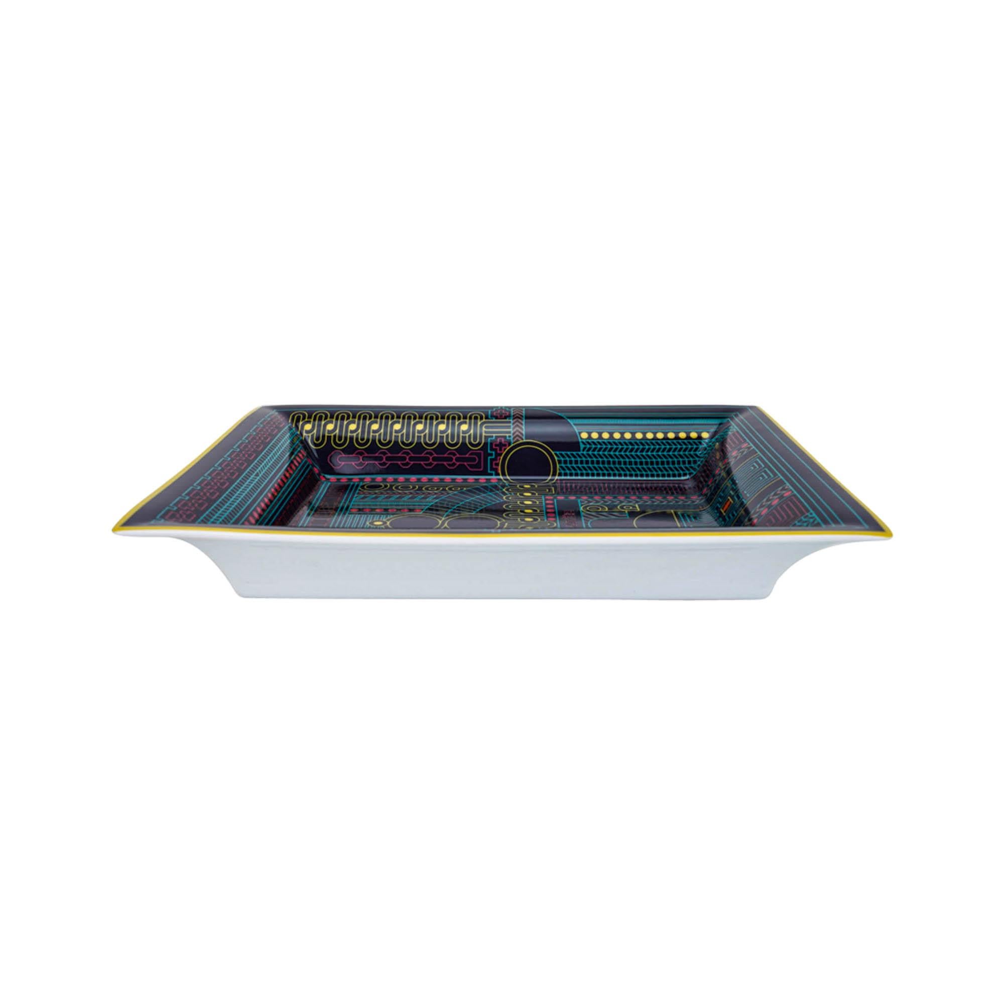 Women's or Men's Hermes Fete au Faubourg Change Tray Marine Porcelain