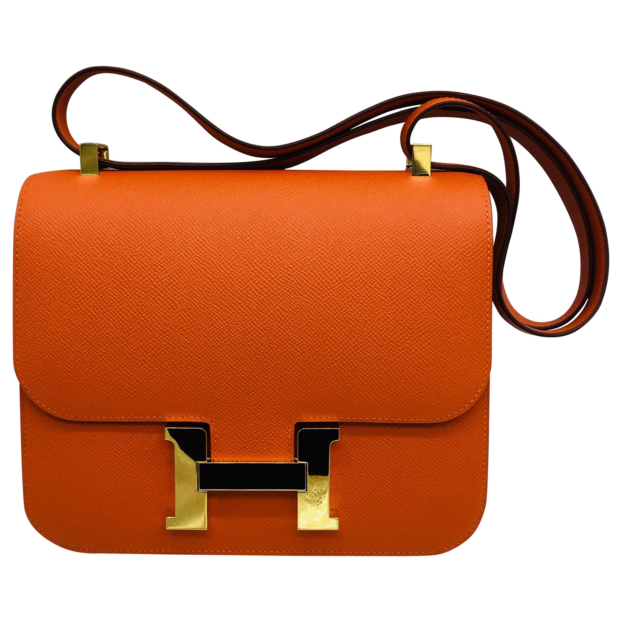 Hermes Feu Constance 24cm in Epsom