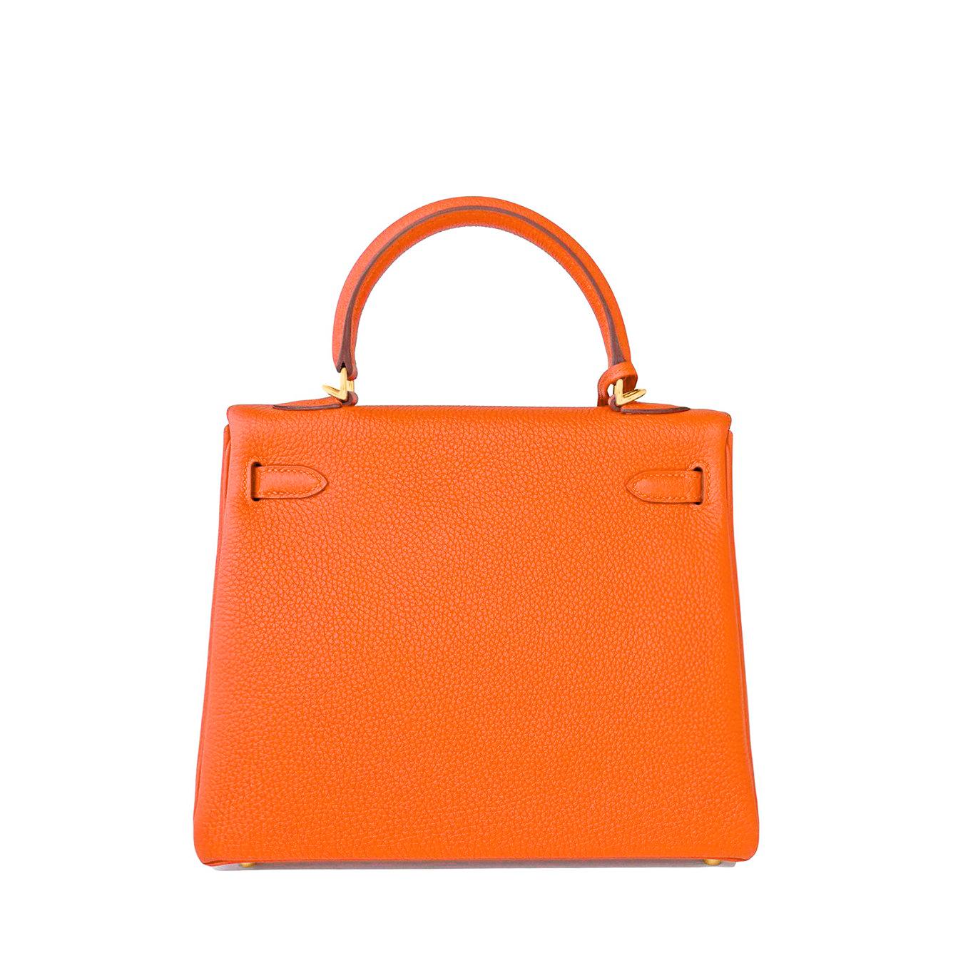 hermes kelly 25 orange