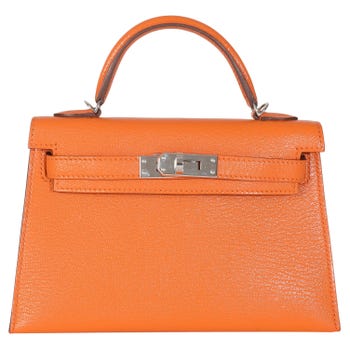 Hermès Feu Terre Battue Verso Mysore Chevre Sellier Mini Kelly 20 II PHW, 2010-