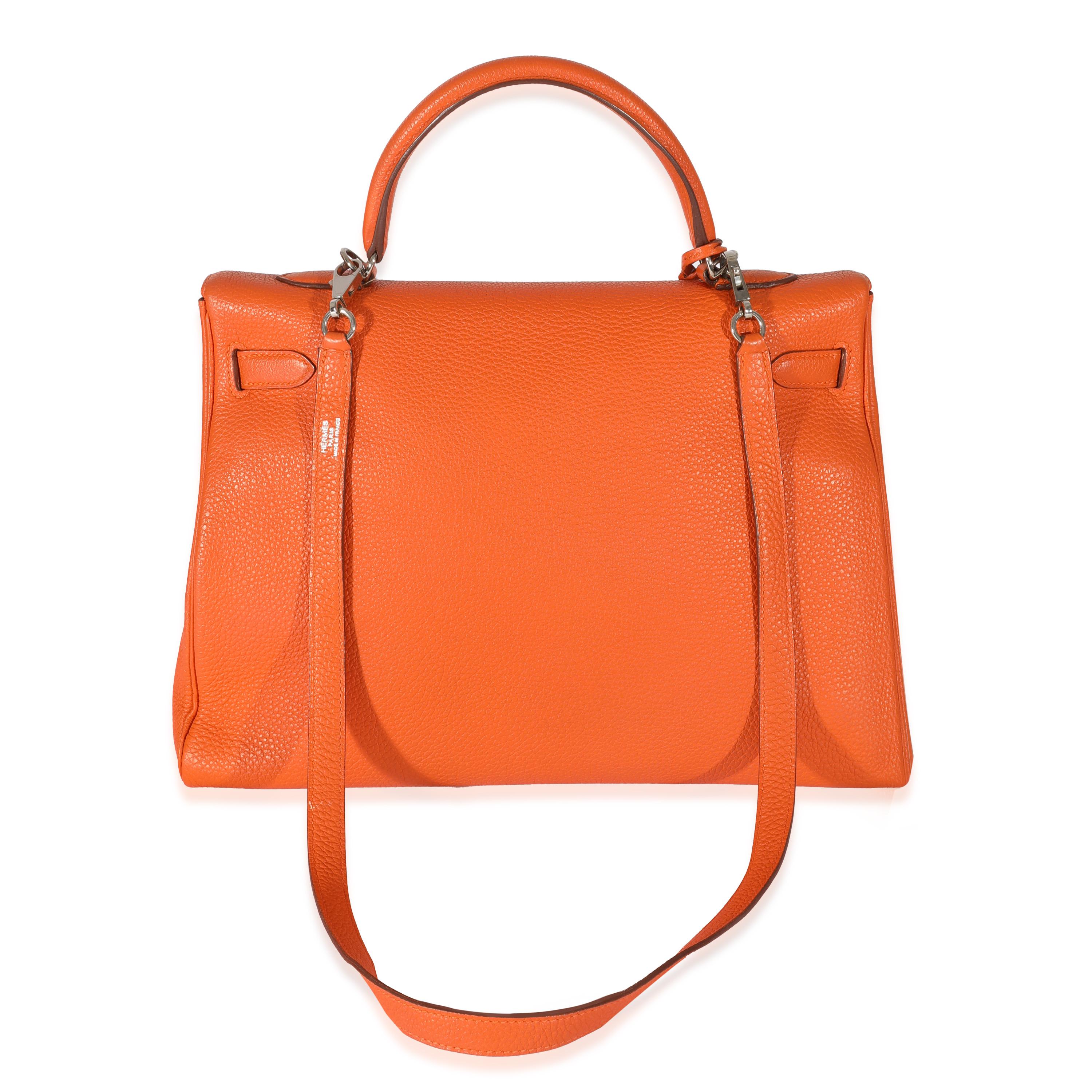 Orange Hermes Feu Togo Kelly 35 PHW