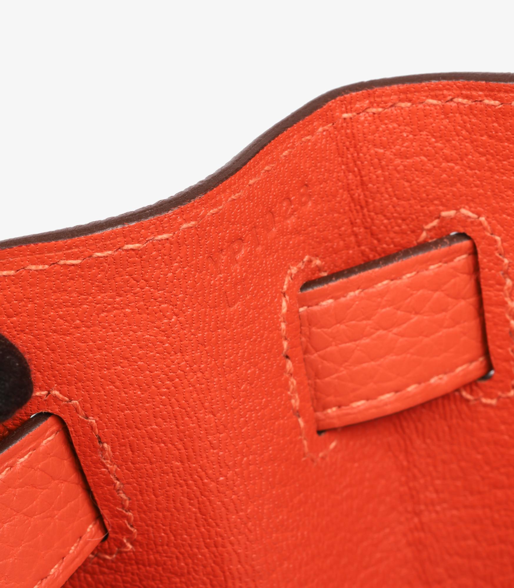 Hermès Feu Togo Leather Kelly 32cm Retourne 7