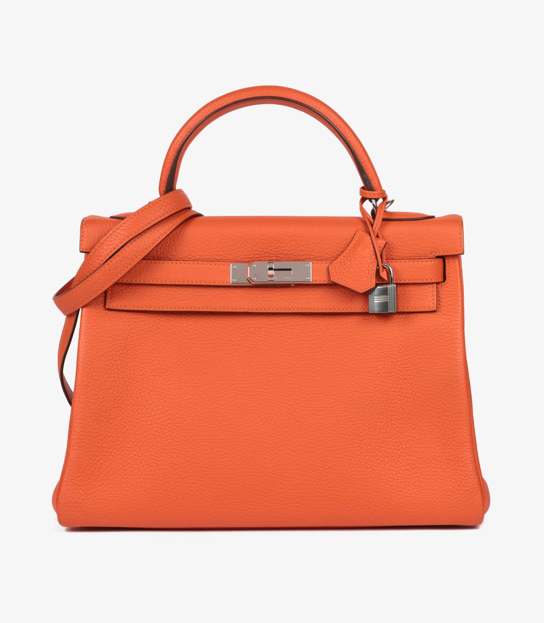 Hermès Feu Togo Leather Kelly 32cm Retourne

Brand- Hermès
Model- Kelly 32cm
Product Type- Shoulder, Tote
Serial Number- Y
Age- Circa 2020
Accompanied By- Hermès Dust Bag, Box, Protective Felt, Raincover, Care Booklet, Shoulder Strap, Padlock, Keys,