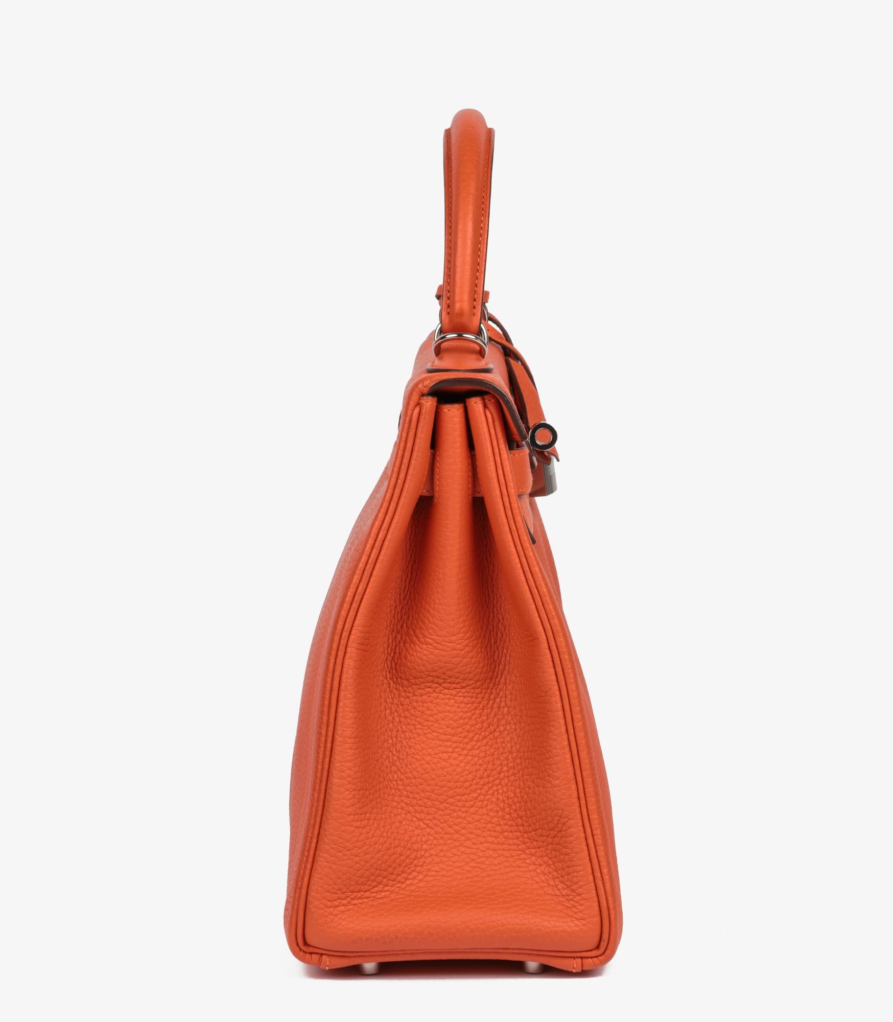 Hermès Feu Togo Leather Kelly 32cm Retourne 1