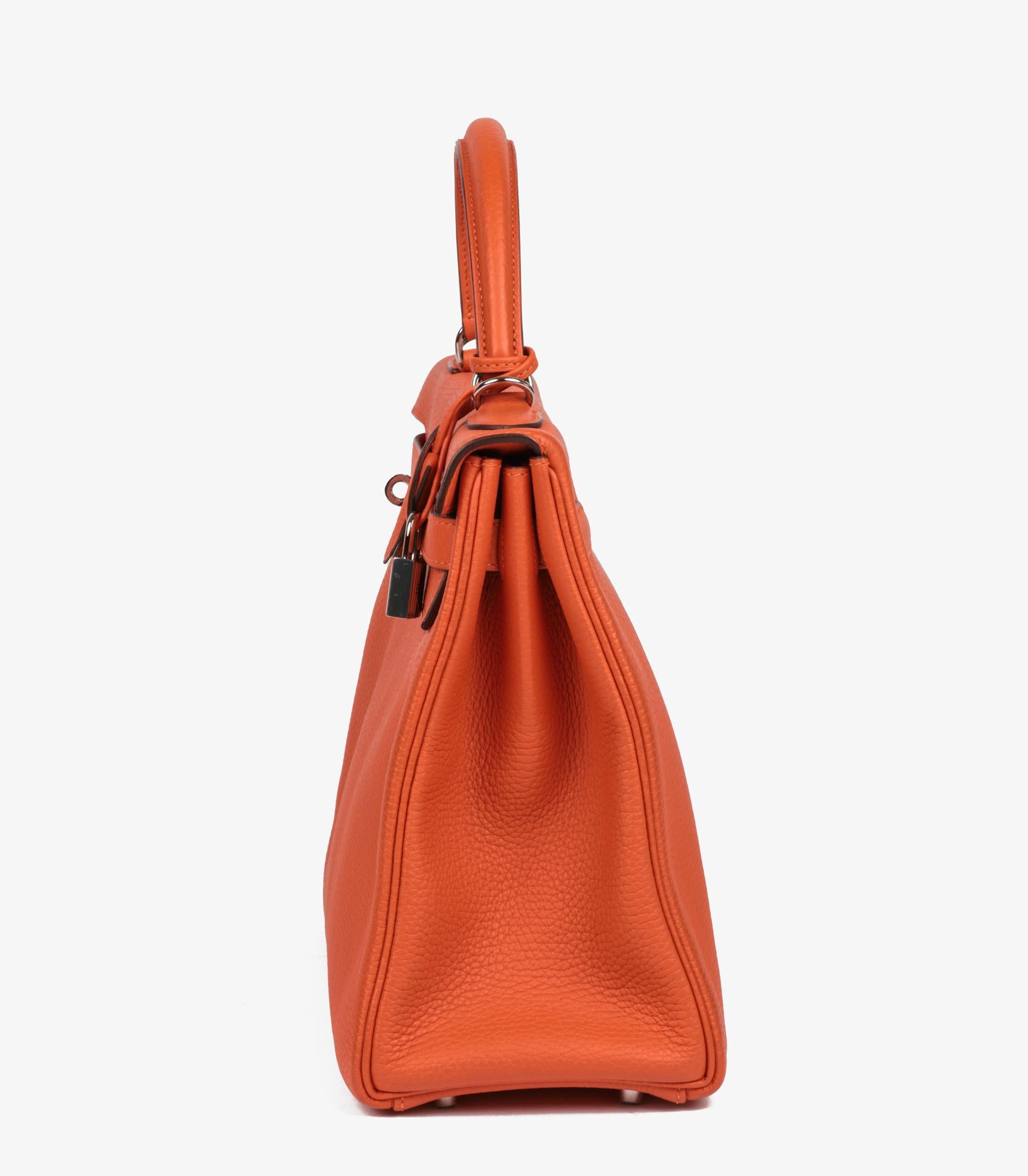 Hermès Feu Togo Leather Kelly 32cm Retourne 2