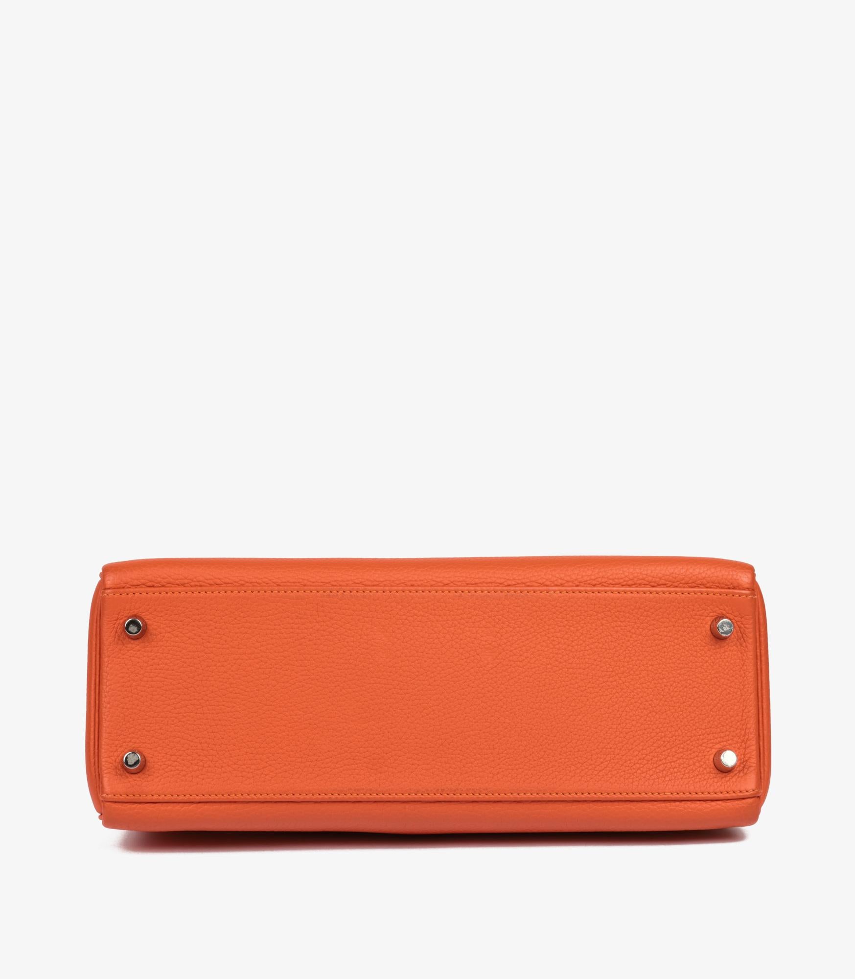 Hermès Feu Togo Leather Kelly 32cm Retourne 4
