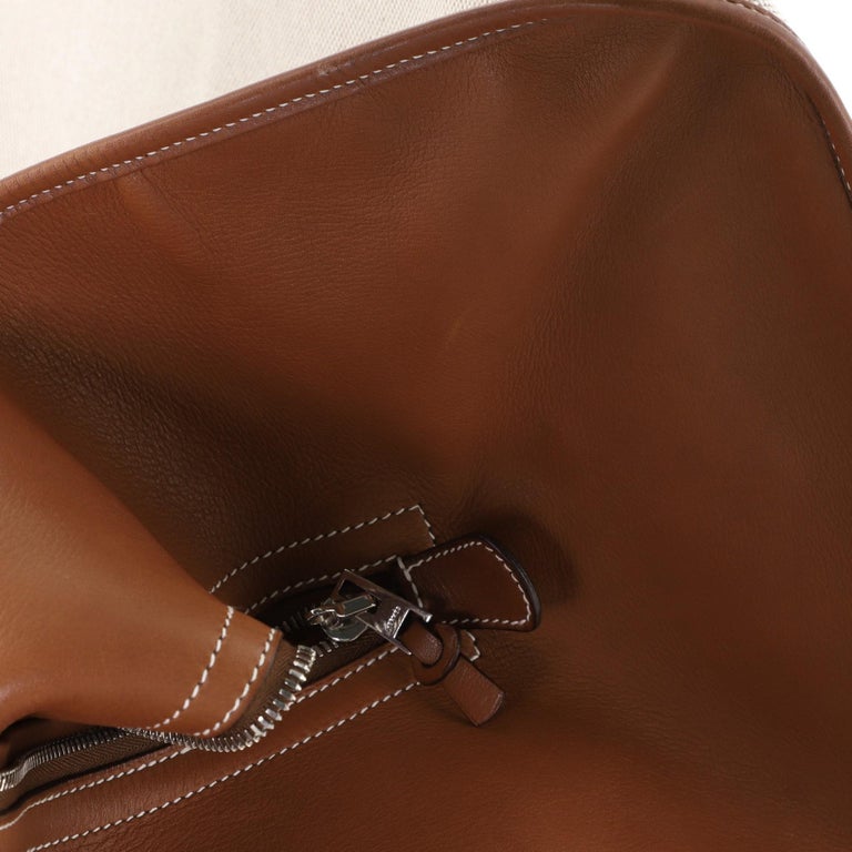 Hermès Hermes Feu2dou Toile Travel Bag in Beige Canvas Cloth ref