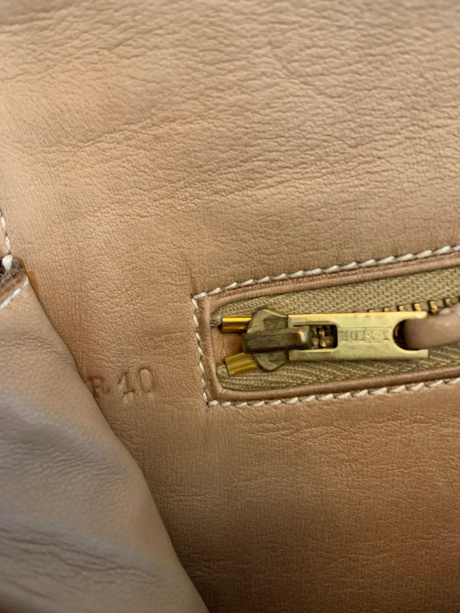 Hermes Ficelle Porosus Cocodrilo Pan Clutch Bag Pristine Condition Never Used en venta 3