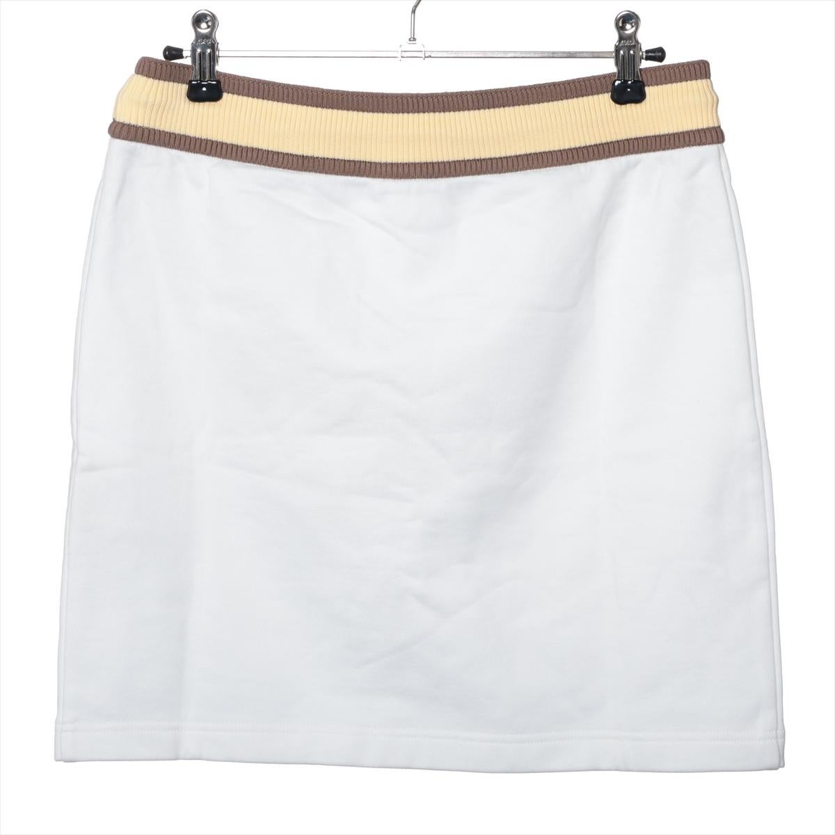 Gray Hermès Figure Artistique Vintage Skirt White For Sale
