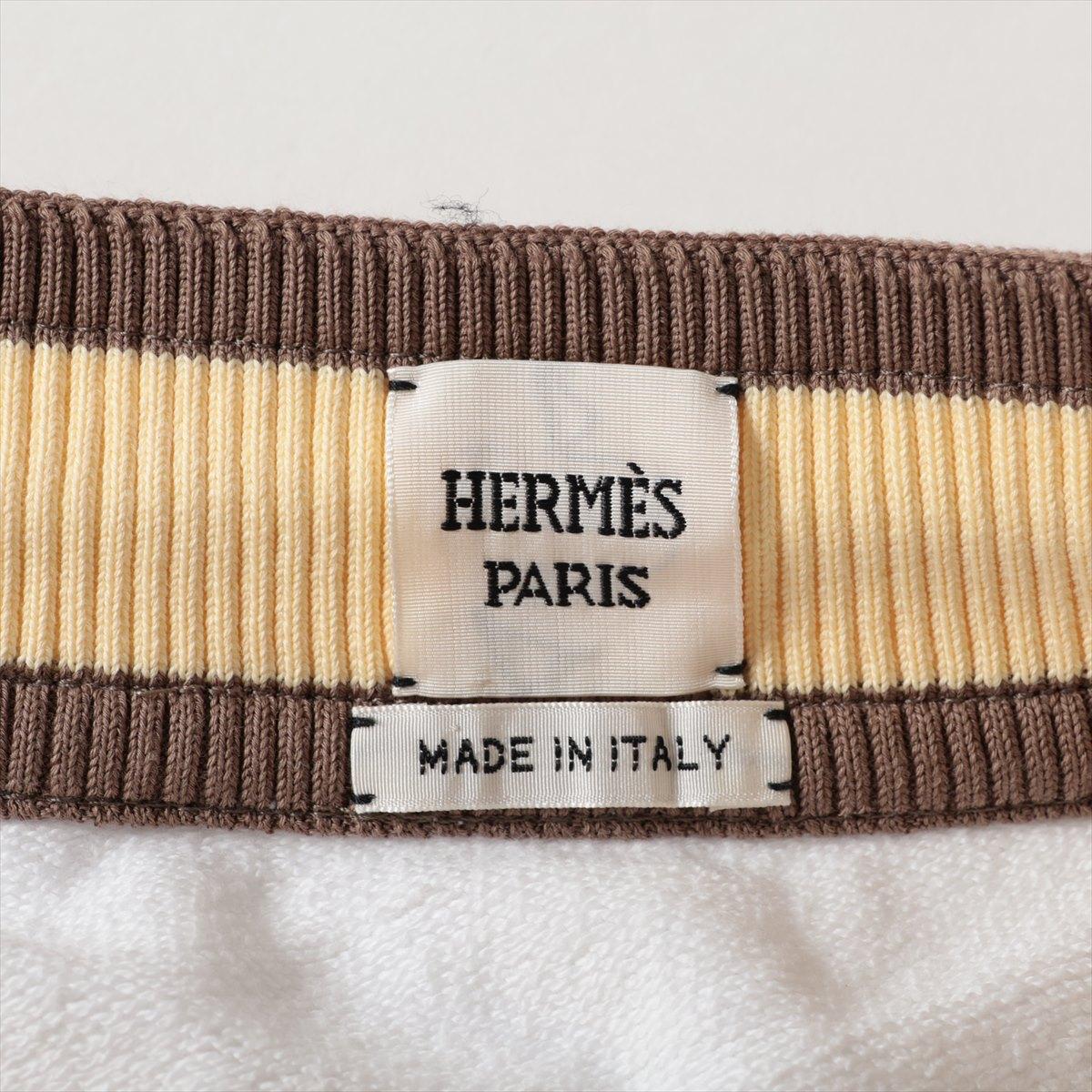 Women's Hermès Figure Artistique Vintage Skirt White For Sale