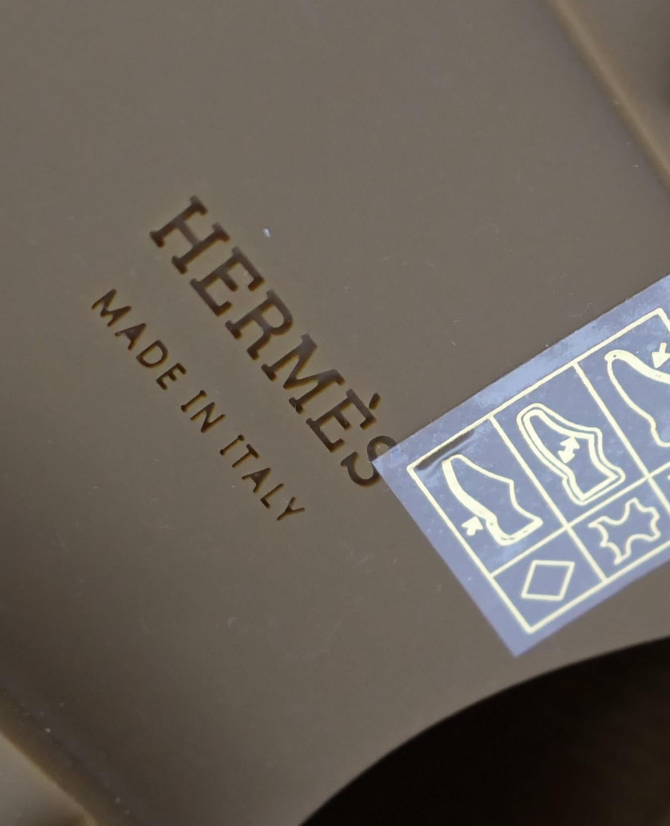 Botas Hermes Fiji Piel Acolchada Mosaique Camel en venta 2