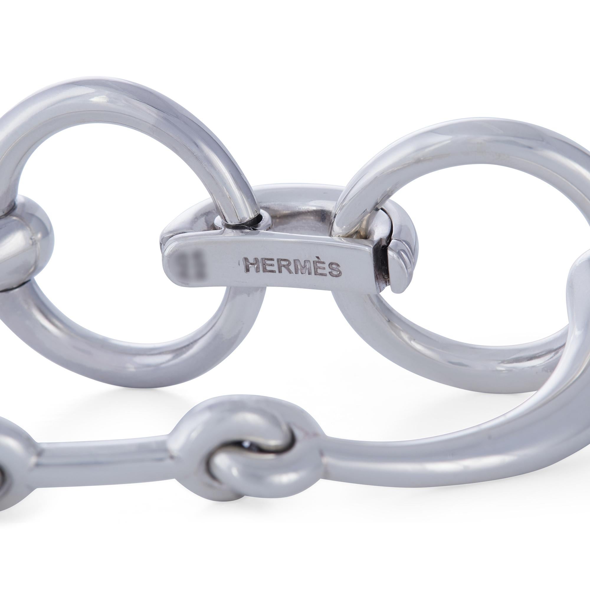 Hermès 'Filet de Selle' Silver Bracelet at 1stDibs | filet de selle ...