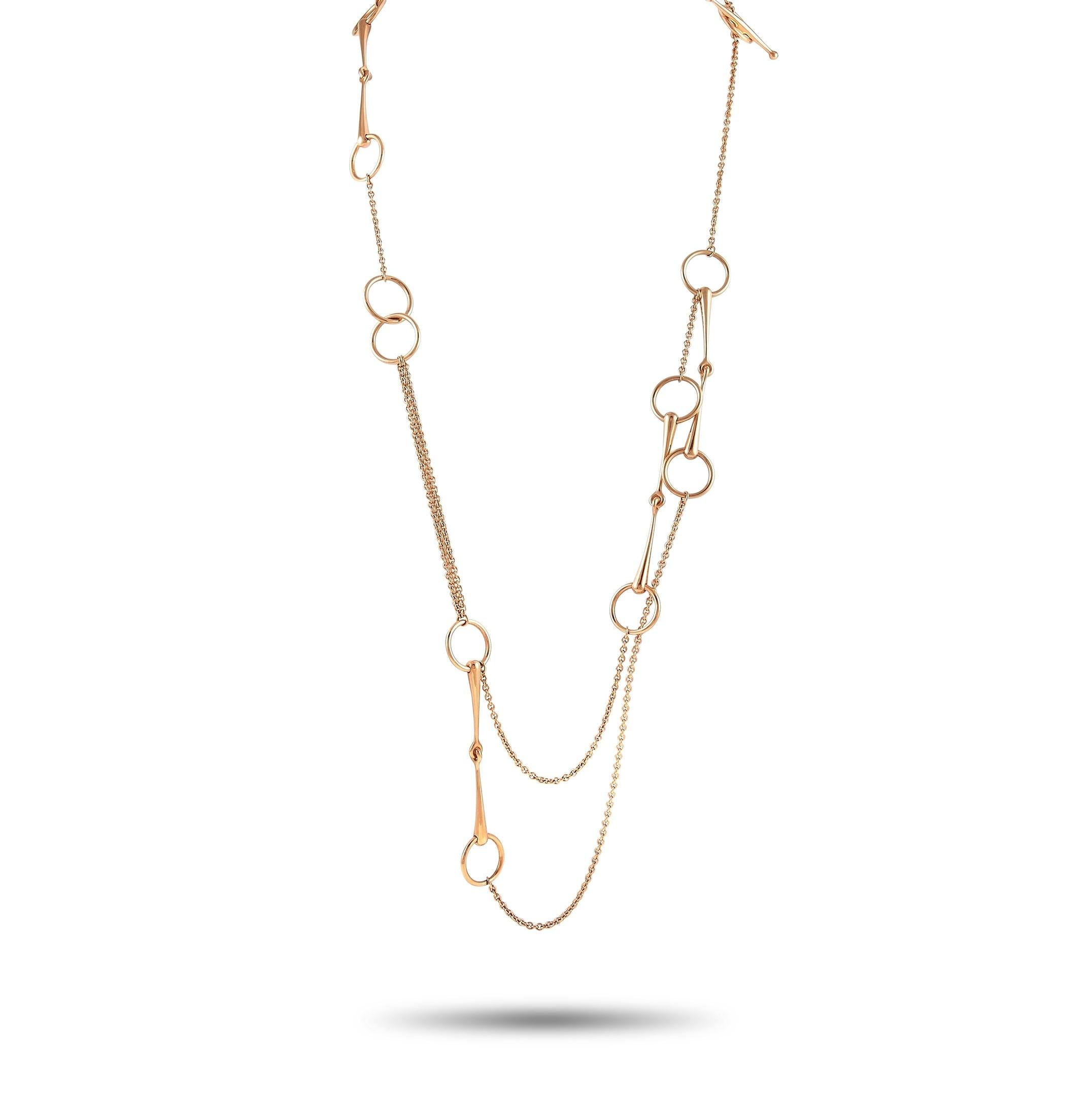 Women's Hermès Filet d’Or 18K Rose Gold Necklace
