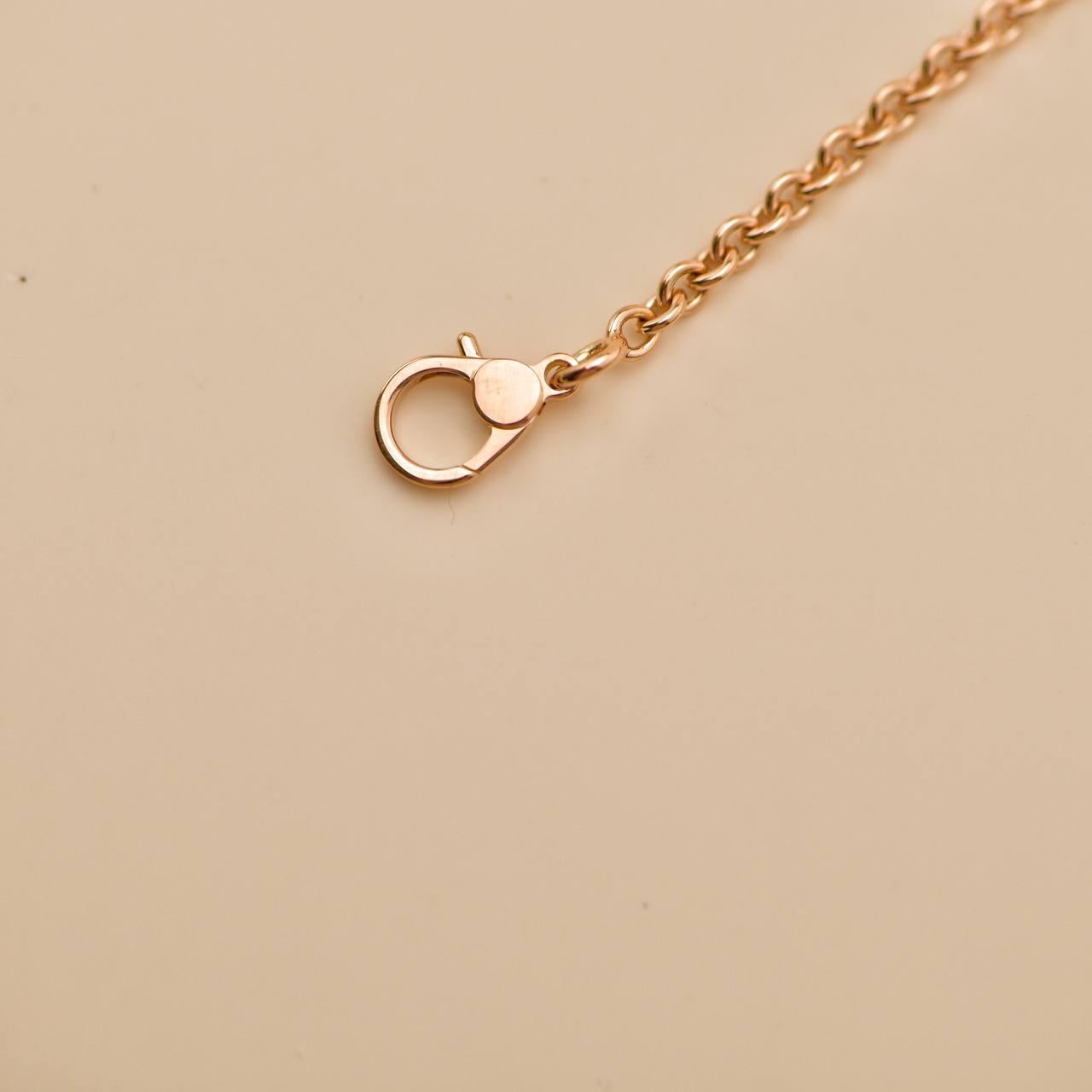 Brazalete Hermès Filet d'Or Oro rosa 18 quilates Diamante Pequeño Model SH en venta 2