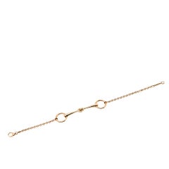 Hermes Filet d'Or Diamond 18K Rose Gold Bracelet SH