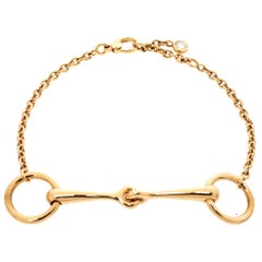 Hermes Filet d'Or Diamond 18K Rose Gold SH Bracelet