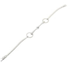 Hermes Filet d'Or Diamant-Tennisarmband aus Weißgold