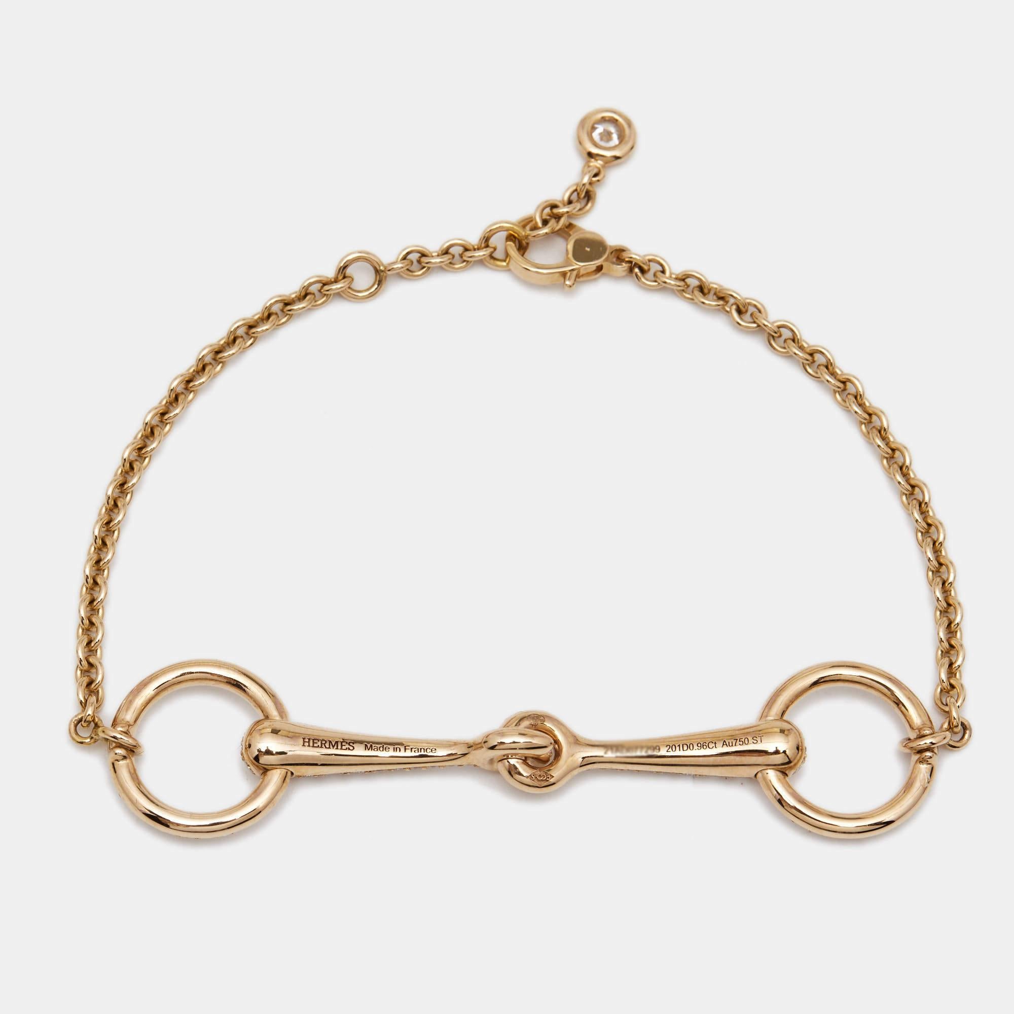 hermes filet d'or bracelet