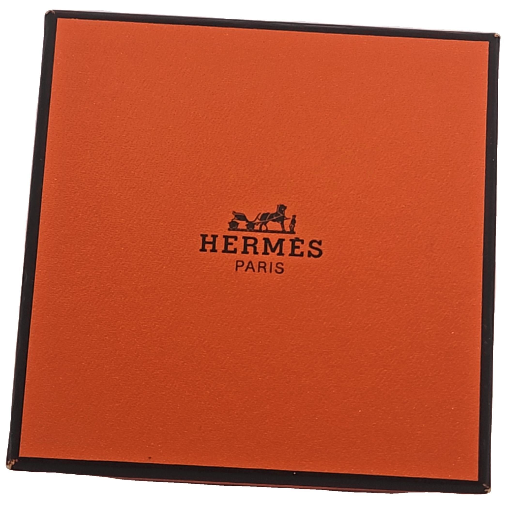 Hermes Finesse 18K Rose Gold & 18 Diamond Necklace With Box For Sale 3