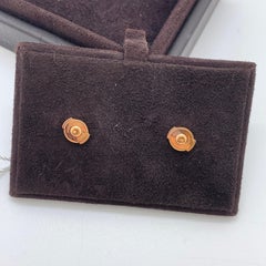 Hermès Finesse Ohrstecker aus 18-karätigem Roségold mit Pavé-Diamanten