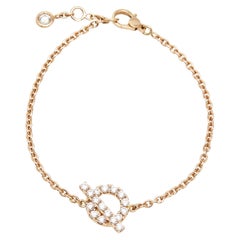 Hermes Finesse Diamond 18k Rose Gold Bracelet