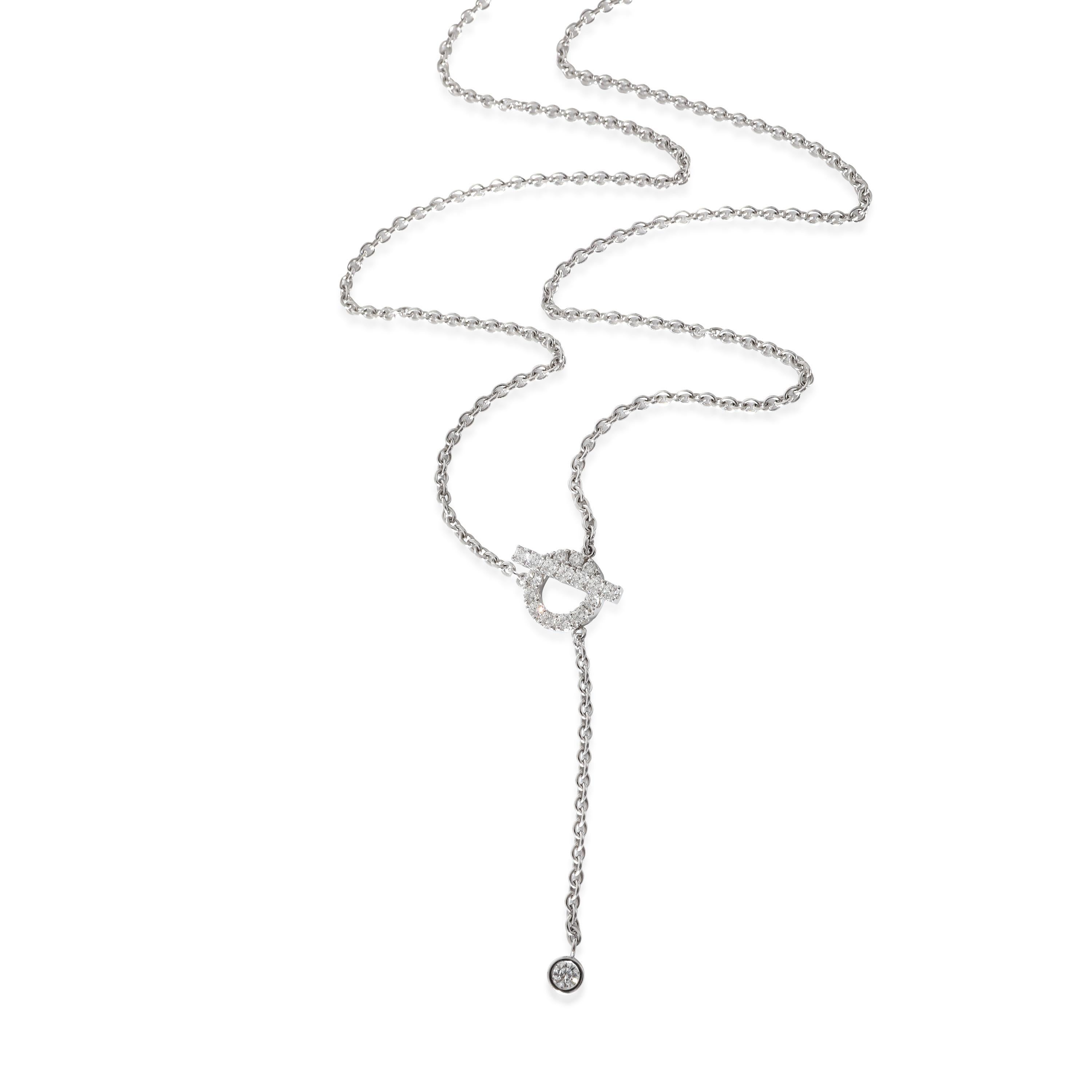 Hermès Finesse Fashion Necklace in 18k White Gold 0.55 CTW

PRIMARY DETAILS
SKU: 133700
Listing Title: Hermès Finesse Fashion Necklace in 18k White Gold 0.55 CTW
Condition Description: Retails for 7950 USD. In excellent condition. 17 in in length.
