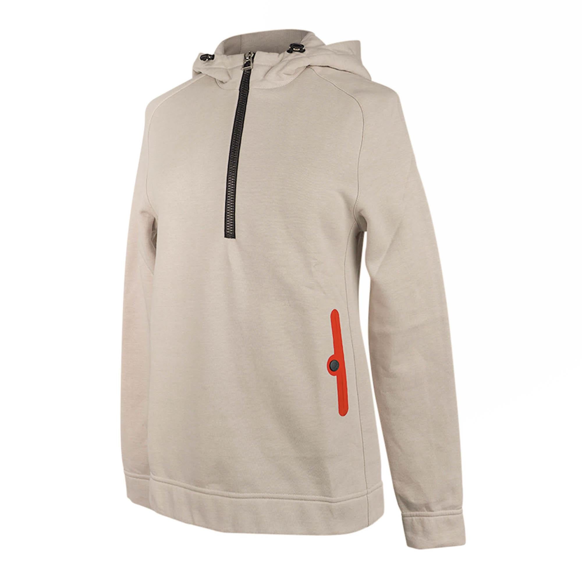 Hermes Fit Sweatshirt Hoodie Gris Carriere XS im Zustand „Neu“ im Angebot in Miami, FL