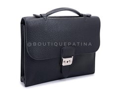 Hermès Fjord Sac a Depeche Mini Briefcase Bag 27 PHW 68802