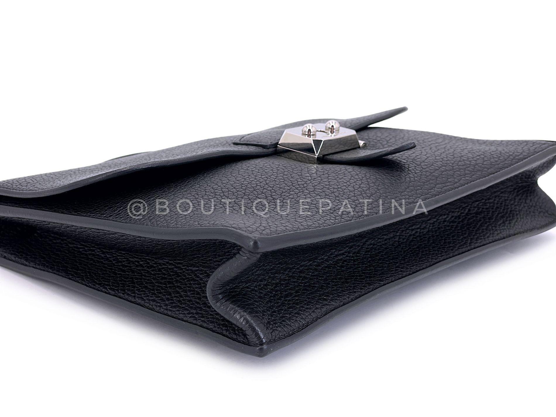 Hermès Fjord Sac a Depeche Mini Briefcase Bag 27 PHW 68802 en vente 1