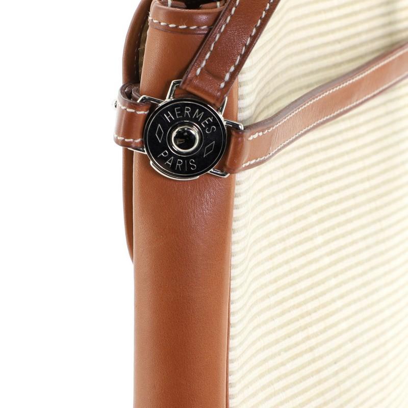 Hermes Flap Shoulder Bag Crinoline with Leather Small 2